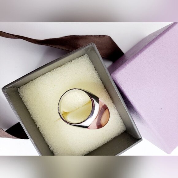 Pink Pave Design Dome Ring 925 Sterling Silver - Picture 7 of 13